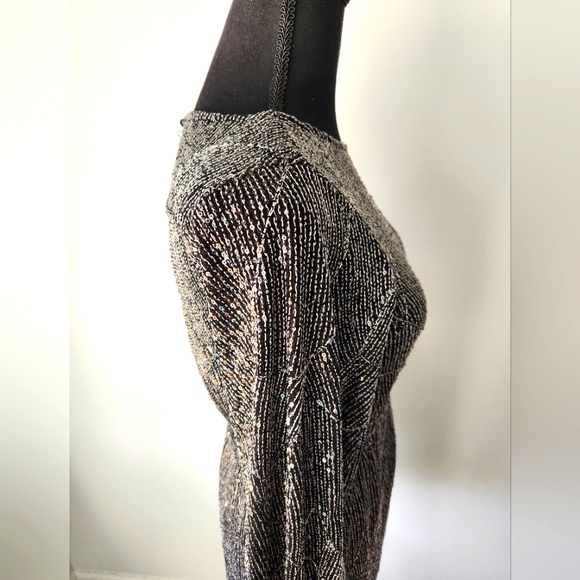Metallic Sequin Mini Dress - Picture 9 of 13